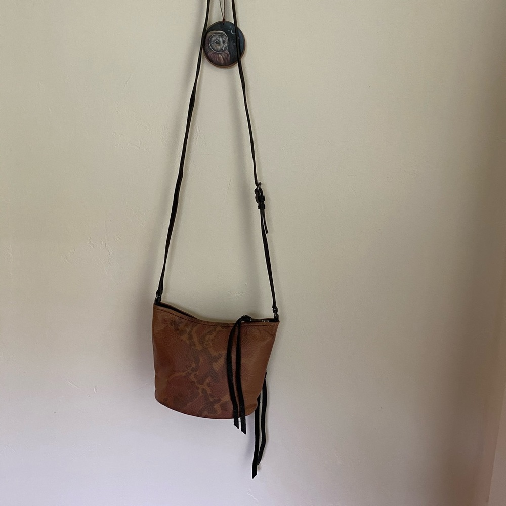 Aimee Kestenberg crossbody snakeskin leather